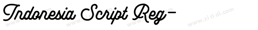 Indonesia Script Reg字体转换